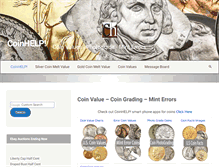 Tablet Screenshot of coinauctionshelp.com